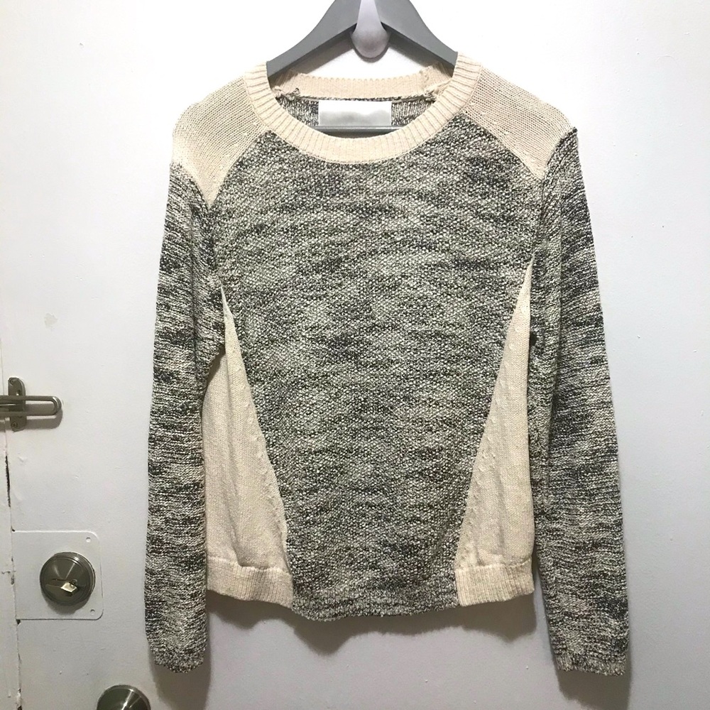 Inwear sweater size meduim gray and cream colors  (salt and and pepper)